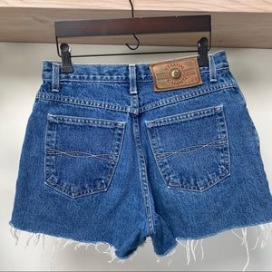 High Waisted Denim Jean Shorts - Simon Chang